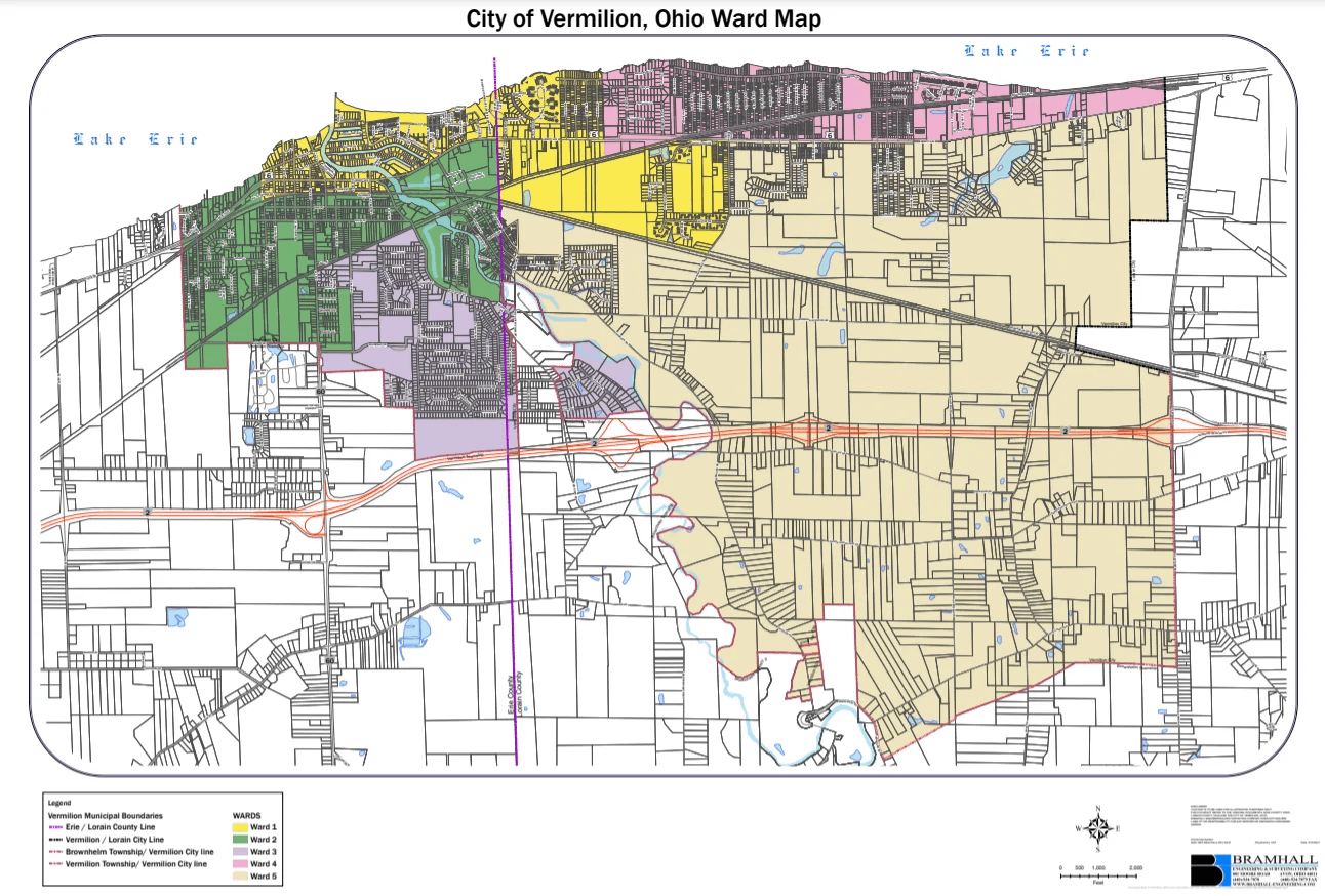 City of Vermilion Ward Map
